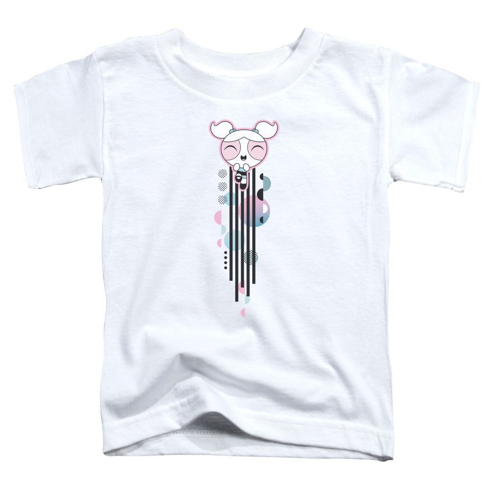 POWERPUFF GIRLS : BUBBLES STREAK S\S TODDLER TEE White LG (4T)