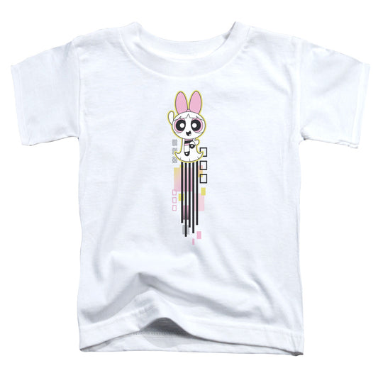 POWERPUFF GIRLS : BLOSSOM STREAK S\S TODDLER TEE White SM (2T)