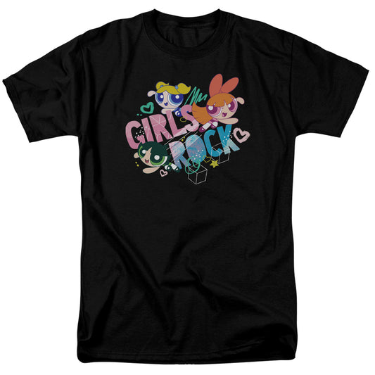 POWERPUFF GIRLS : GIRLS ROCK S\S ADULT 18\1 Black 2X