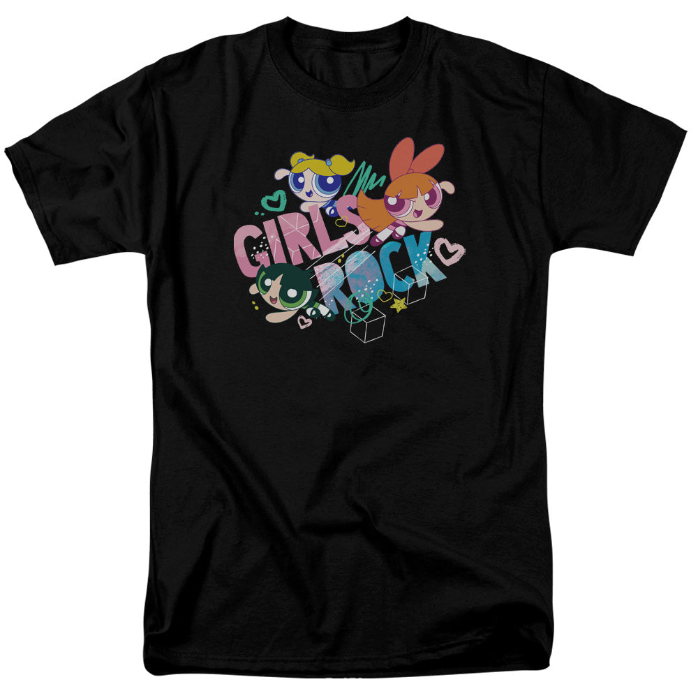 POWERPUFF GIRLS : GIRLS ROCK S\S ADULT 18\1 Black 3X