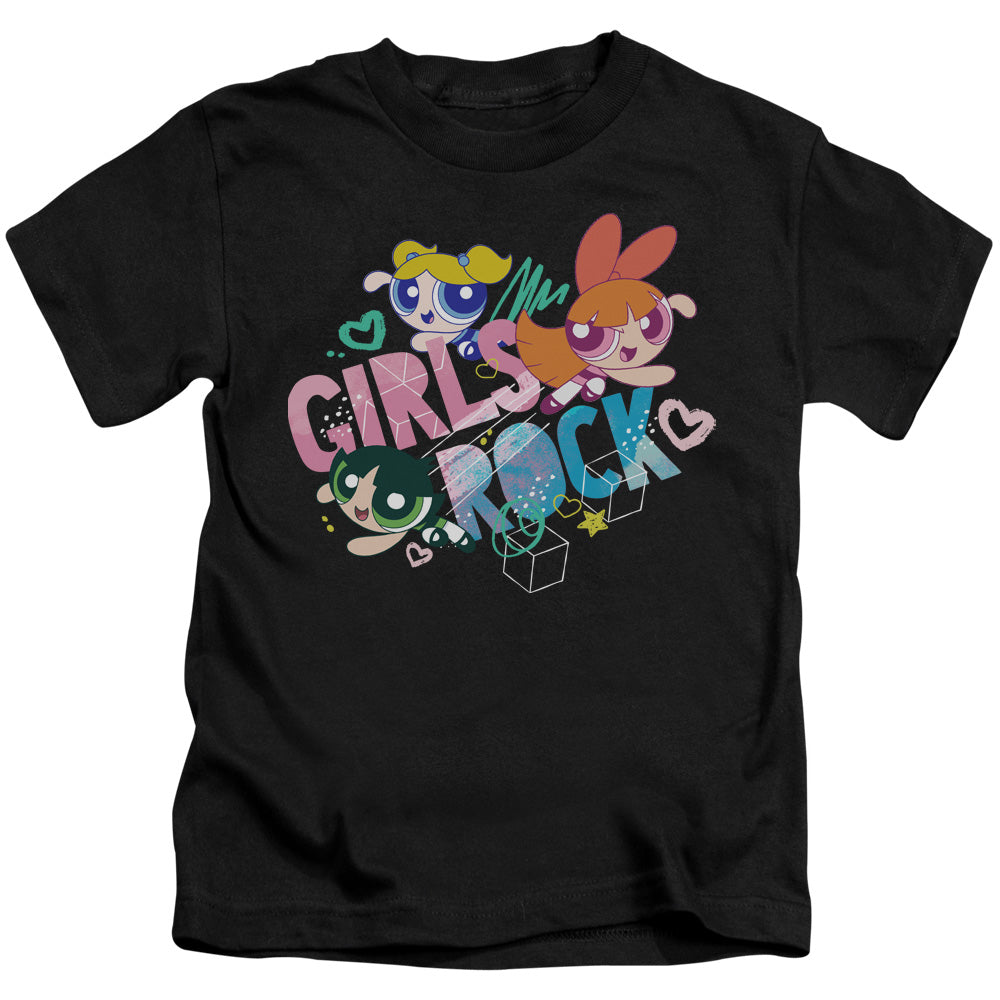 POWERPUFF GIRLS : GIRLS ROCK S\S JUVENILE 18\1 Black MD (5\6)