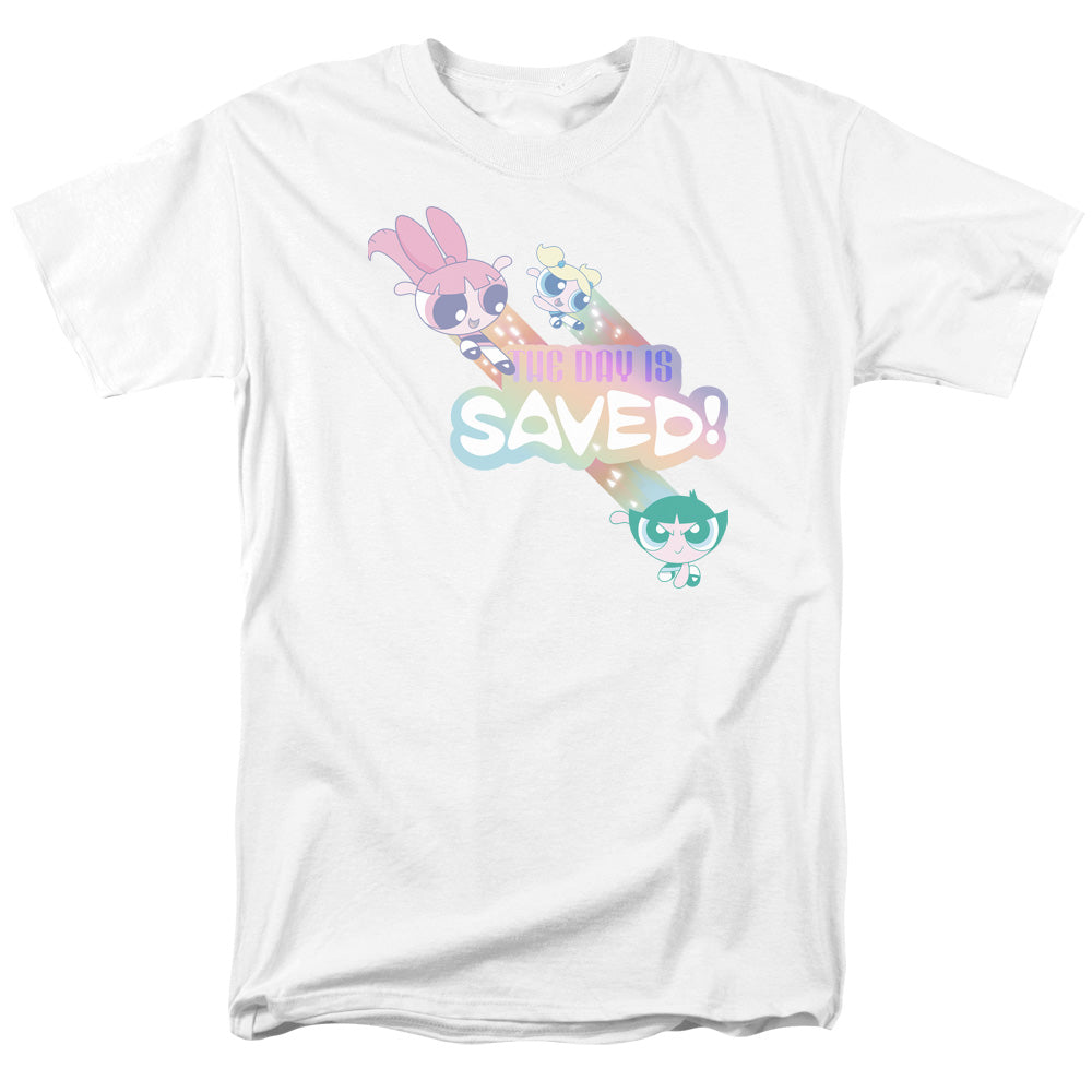 POWERPUFF GIRLS : THE DAY IS SAVED S\S ADULT 18\1 White XL