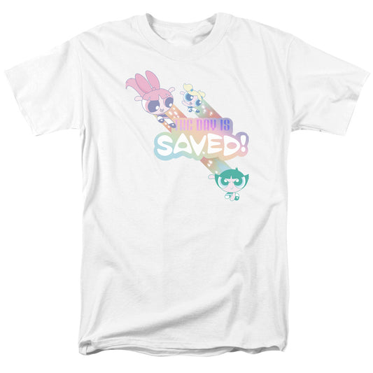 POWERPUFF GIRLS : THE DAY IS SAVED S\S ADULT 18\1 White XL