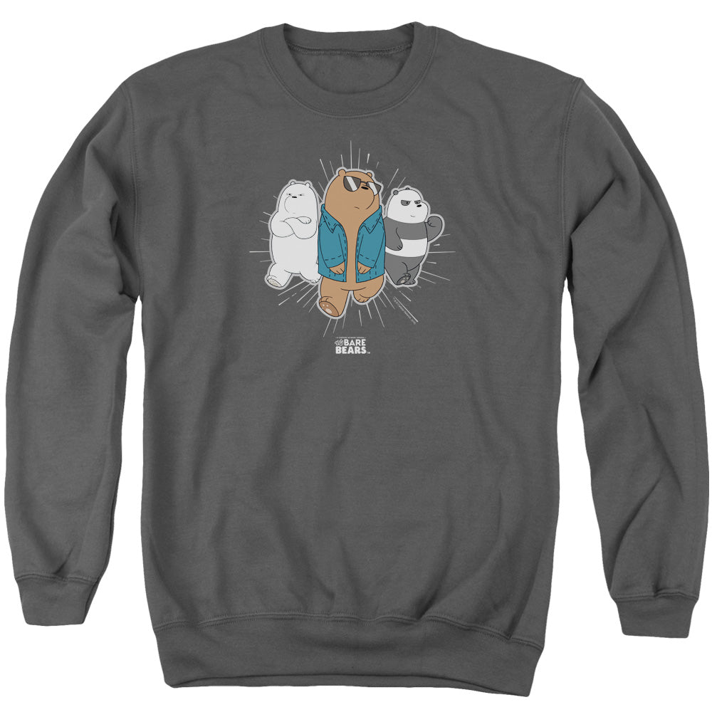 WE BARE BEARS : JACKET ADULT CREW SWEAT Charcoal SM