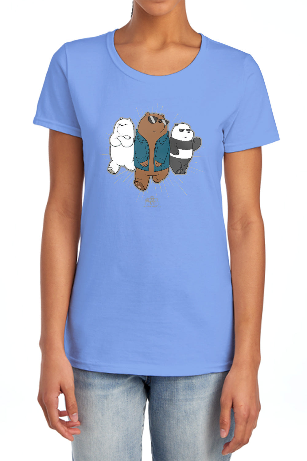 WE BARE BEARS : JACKET WOMENS SHORT SLEEVE Charcoal LG