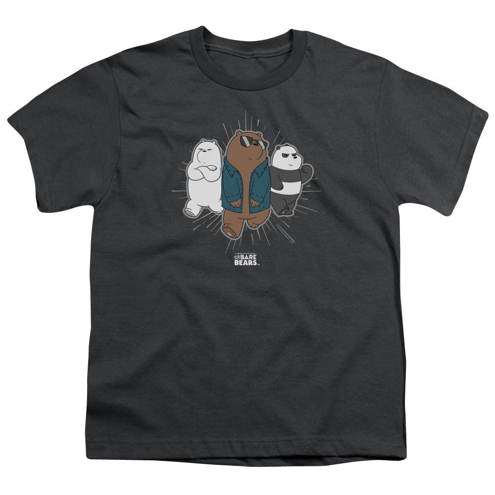 WE BARE BEARS : JACKET S\S YOUTH 18\1 Charcoal LG