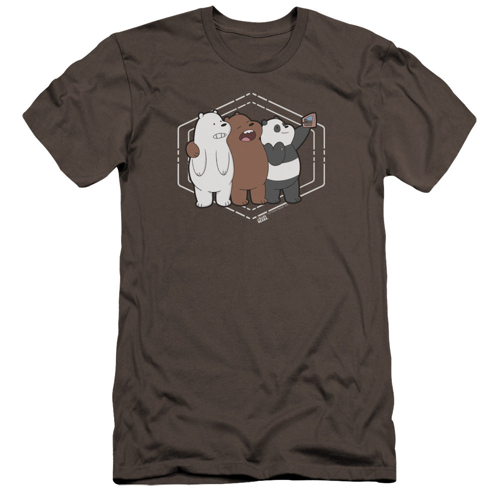 WE BARE BEARS : SELFIE PREMIUM CANVAS ADULT SLIM FIT 30\1 Charcoal 2X