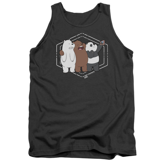 WE BARE BEARS : SELFIE ADULT TANK Charcoal 2X