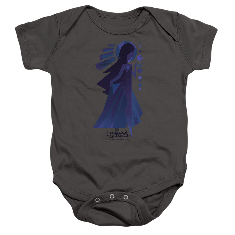 STEVEN UNIVERSE : BLUE DIAMOND MURAL INFANT SNAPSUIT Charcoal LG (18 Mo)