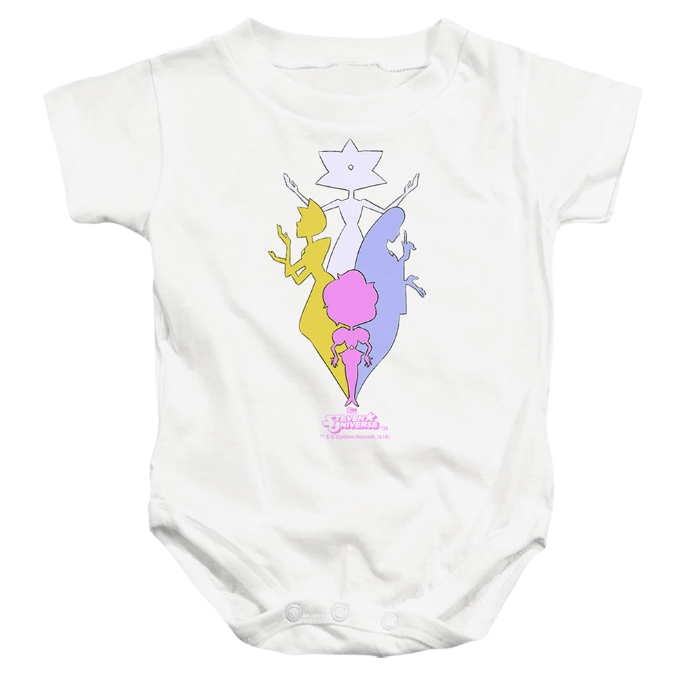 STEVEN UNIVERSE : THE DIAMONDS INFANT SNAPSUIT White LG (18 Mo)