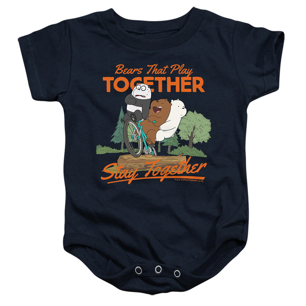 WE BARE BEARS : STAY TOGETHER INFANT SNAPSUIT Navy LG (18 Mo)