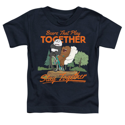 WE BARE BEARS : STAY TOGETHER S\S TODDLER TEE Navy LG (4T)