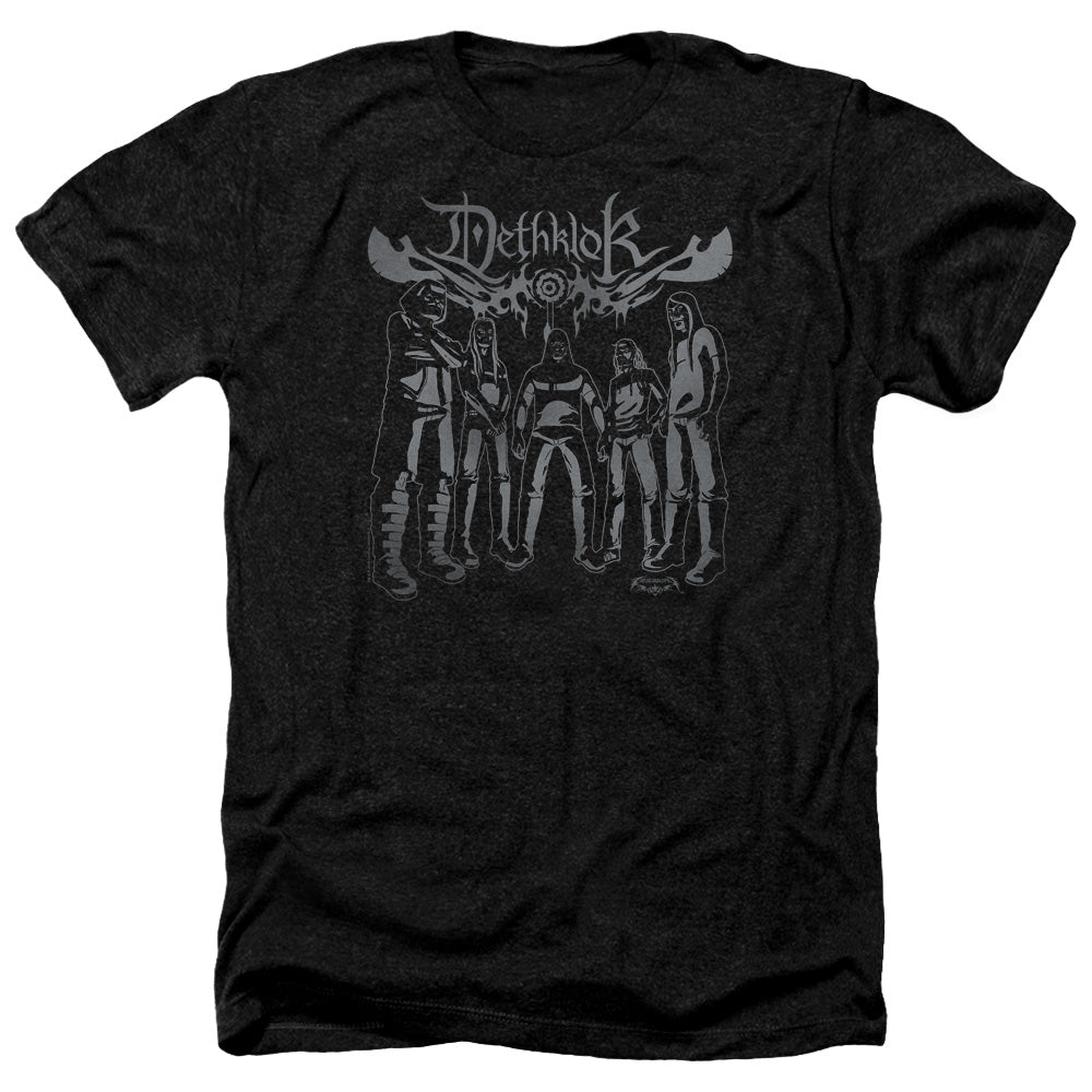 METALOCALYPSE : DETHKLOK BAND ADULT HEATHER Black 3X