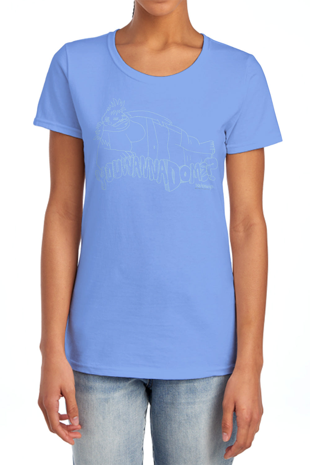 SQUIDBILLIES : KRYSTAL WOMENS SHORT SLEEVE Charcoal 2X