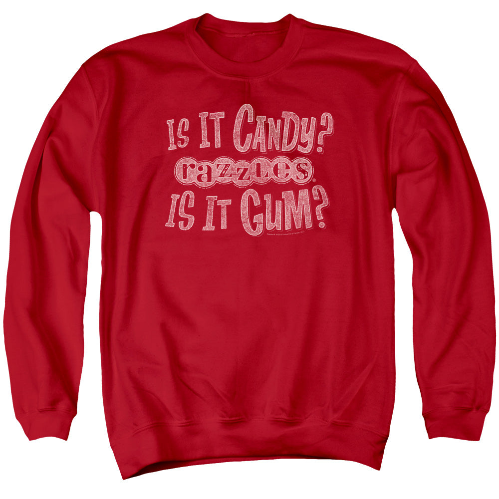 RAZZLES : WHAT IS THIS ADULT CREW NECK SWEATSHIRT RED 3X