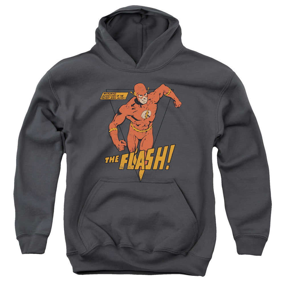 DC FLASH : WHIRLWIND YOUTH PULL OVER HOODIE CHARCOAL MD