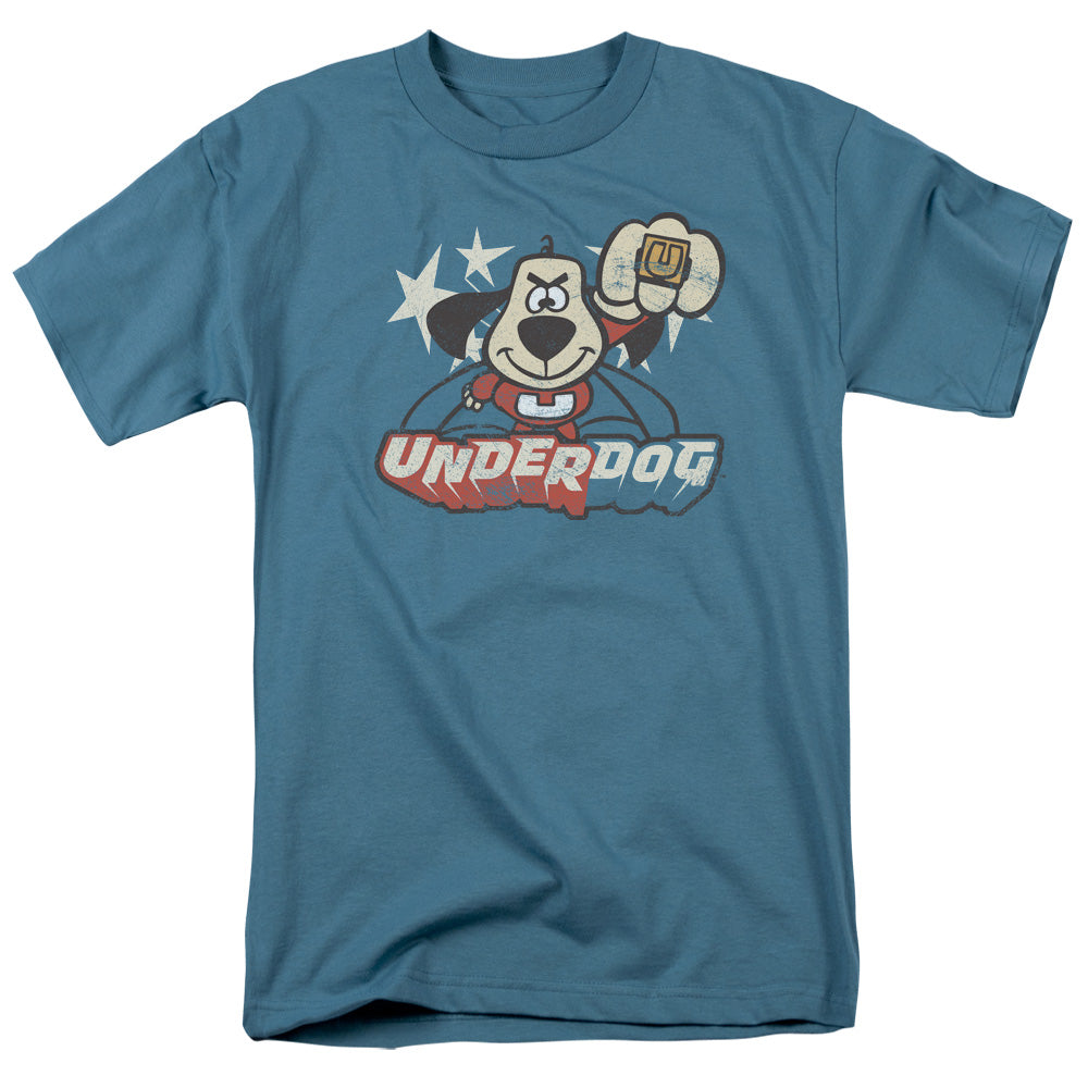 UNDERDOG : FLYING LOGO S\S ADULT 18\1 Slate 3X