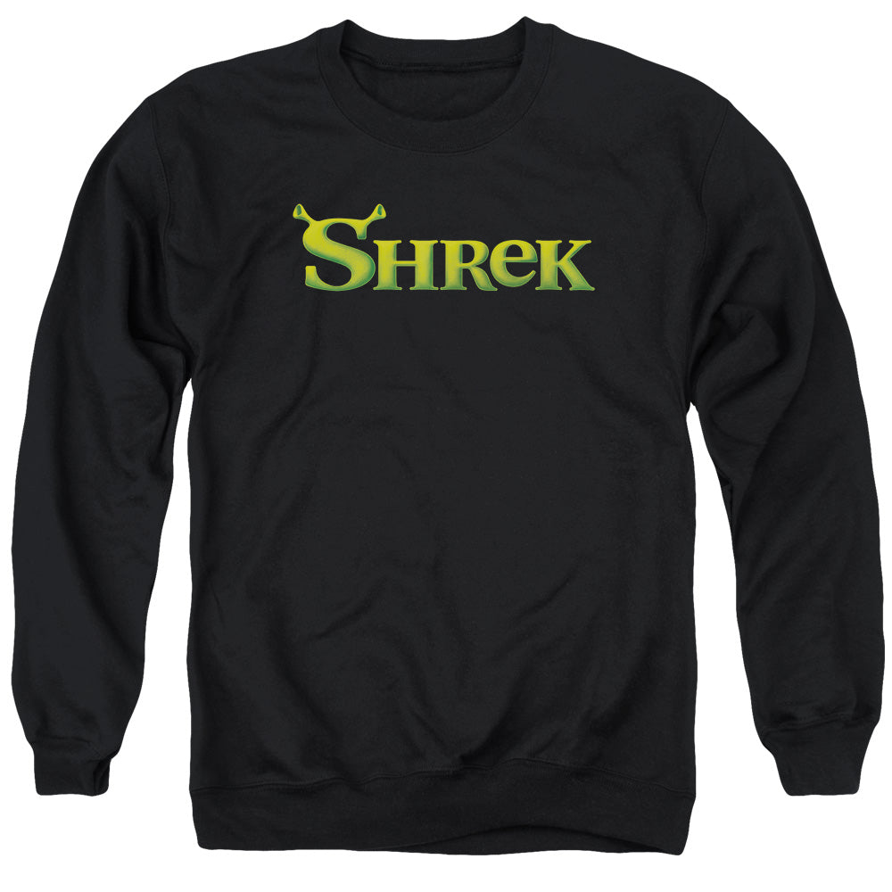 SHREK : LOGO ADULT CREW NECK SWEATSHIRT BLACK 2X