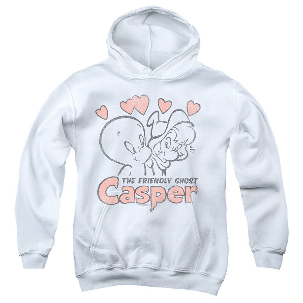 CASPER : HEARTS YOUTH PULL OVER HOODIE WHITE LG