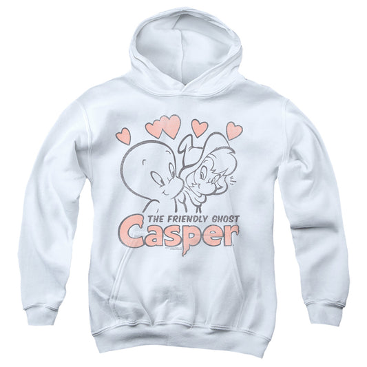 CASPER : HEARTS YOUTH PULL OVER HOODIE WHITE SM