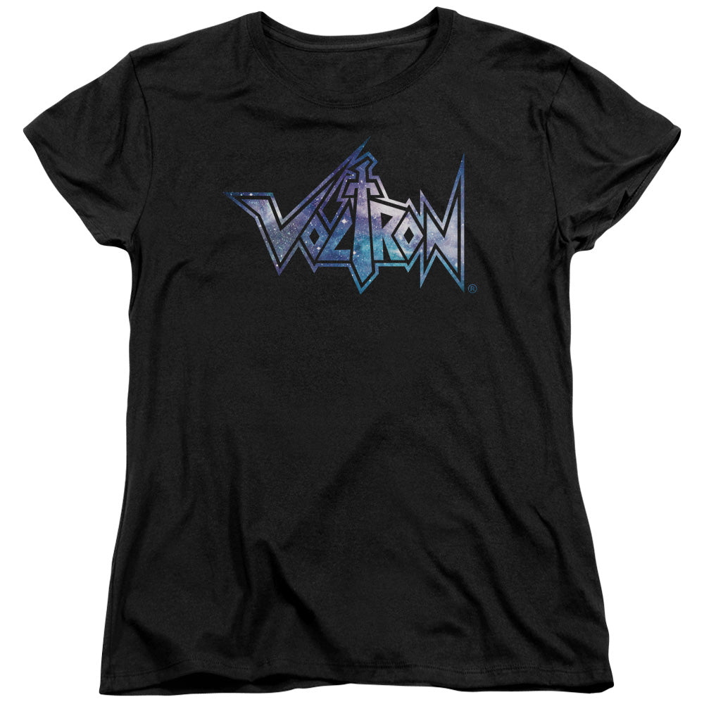 VOLTRON : SPACE LOGO S\S WOMENS TEE Black MD