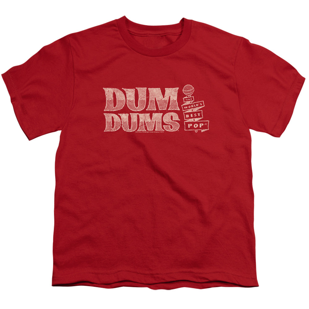 DUM DUMS : WORLD'S BEST S\S YOUTH 18\1 RED LG