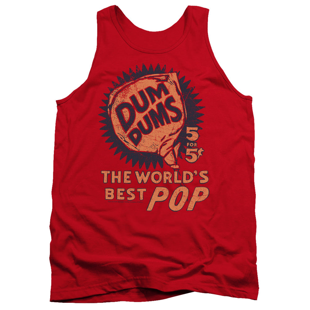 DUM DUMS : 5 FOR 5 ADULT TANK RED XL