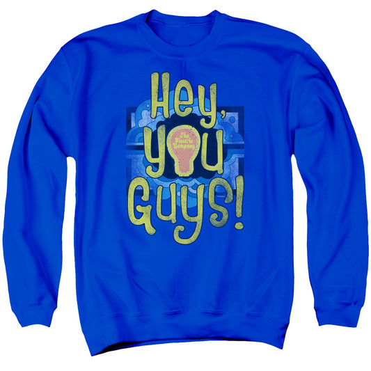 ELECTRIC COMPANY : HEY YOU GUYS ADULT CREW SWEAT Royal Blue 2X