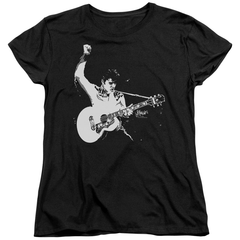 ELVIS PRESLEY BLACK AND WHITE GUITARMAN