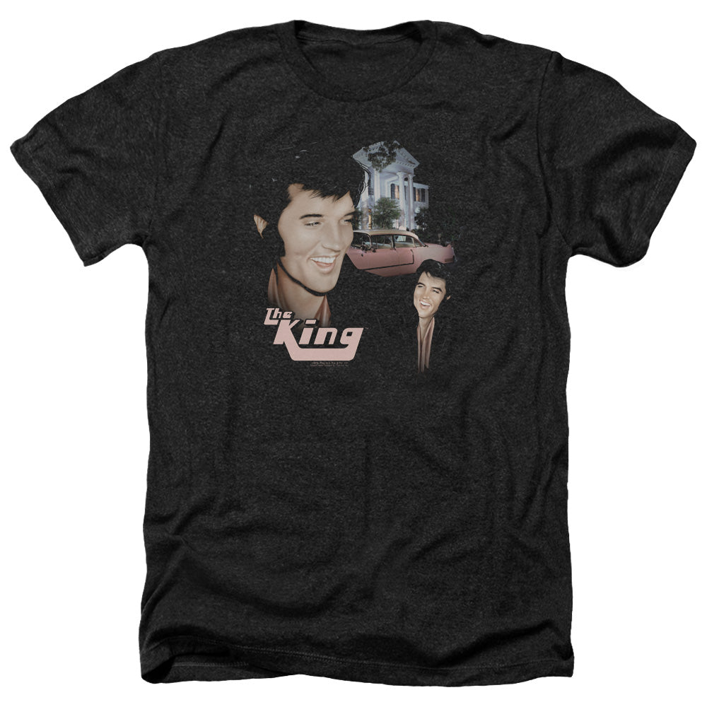 ELVIS PRESLEY : HOME SWEET HOME ADULT HEATHER BLACK 3X