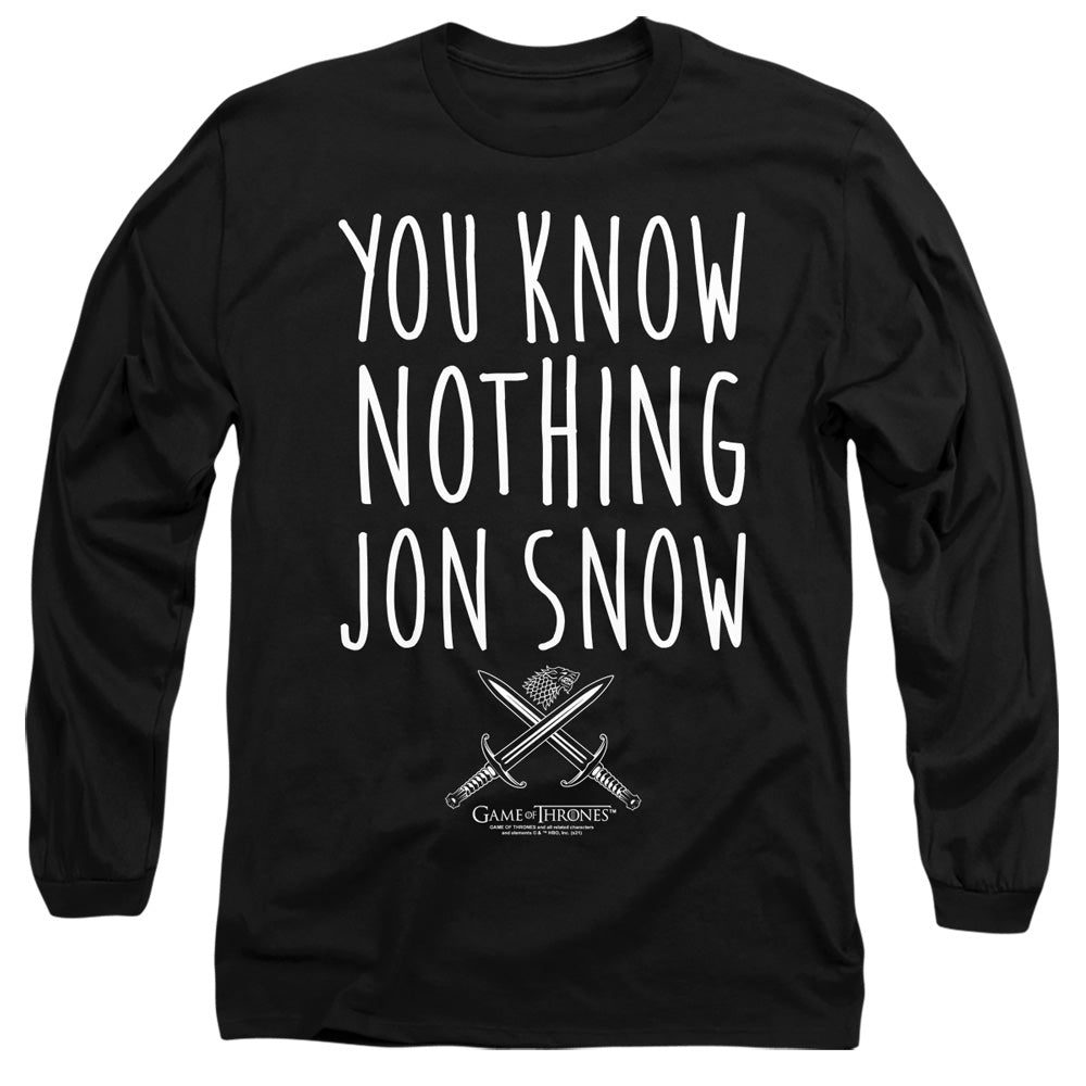 GAME OF THRONES YOU KNOW NOTHING JON SNOW