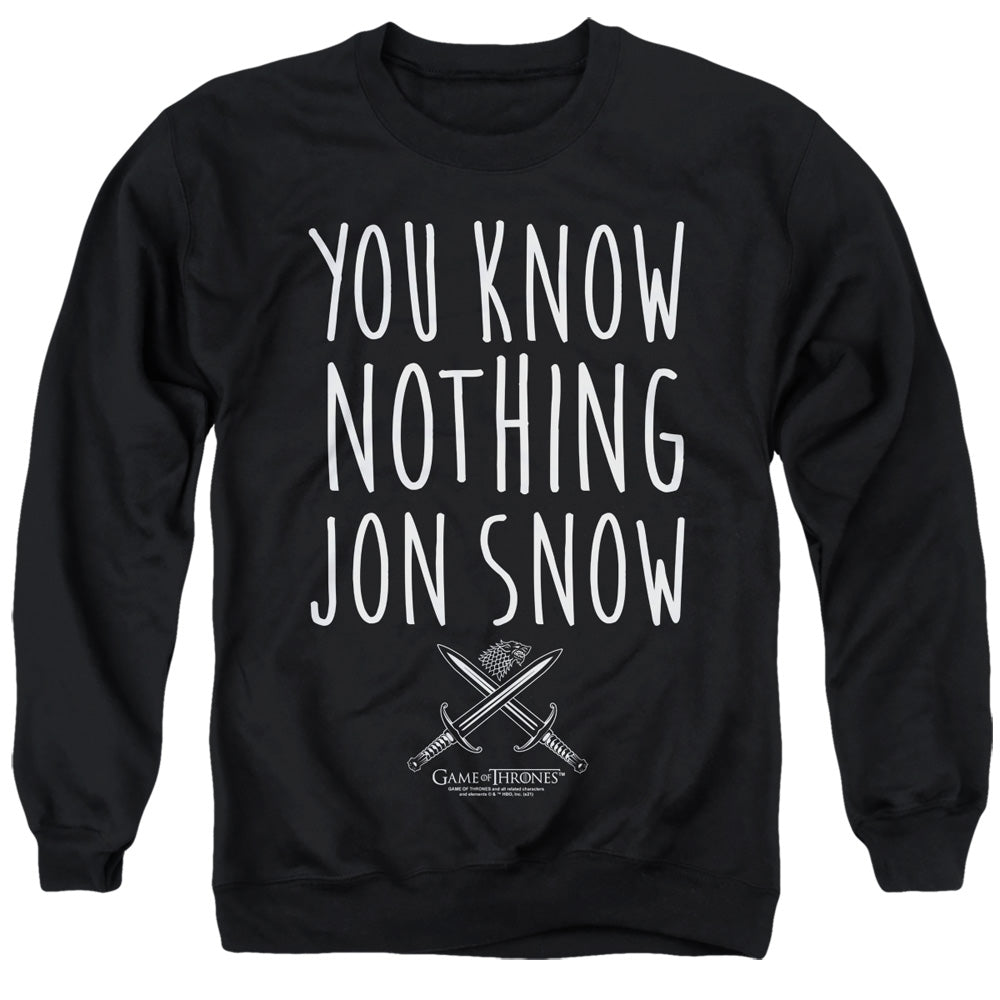 GAME OF THRONES YOU KNOW NOTHING JON SNOW