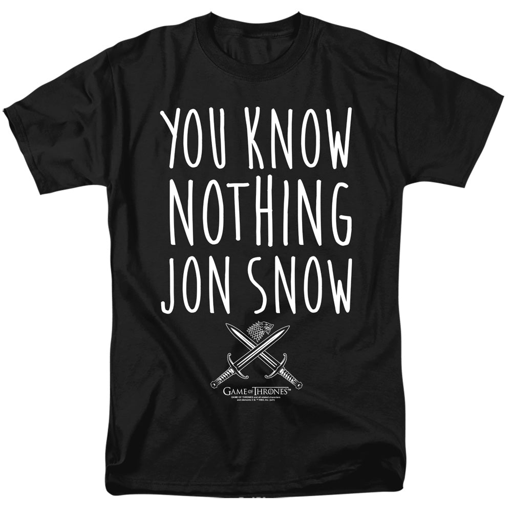 GAME OF THRONES YOU KNOW NOTHING JON SNOW