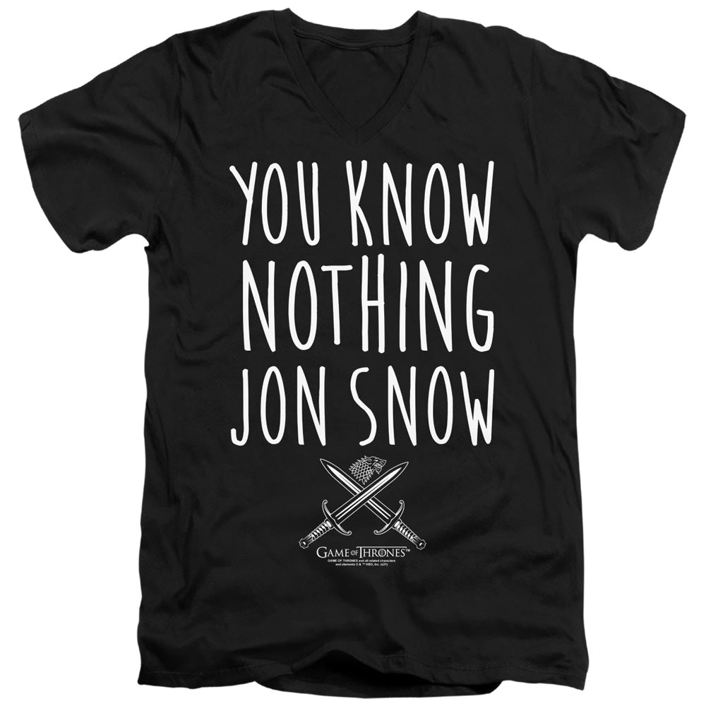 GAME OF THRONES YOU KNOW NOTHING JON SNOW