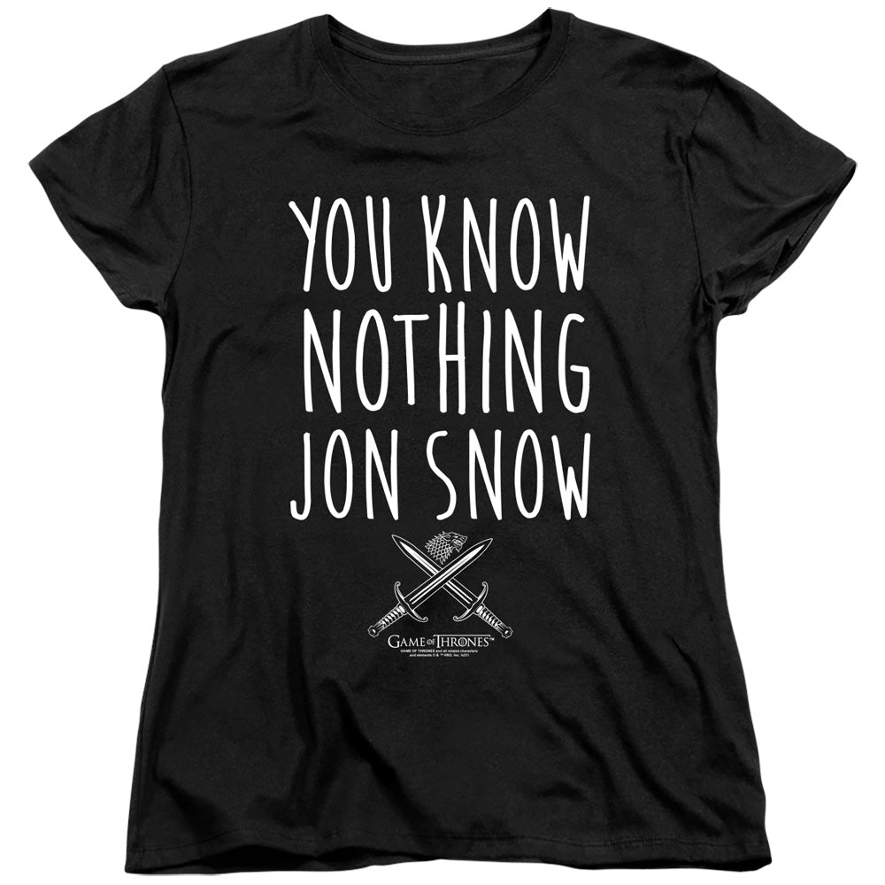 GAME OF THRONES YOU KNOW NOTHING JON SNOW