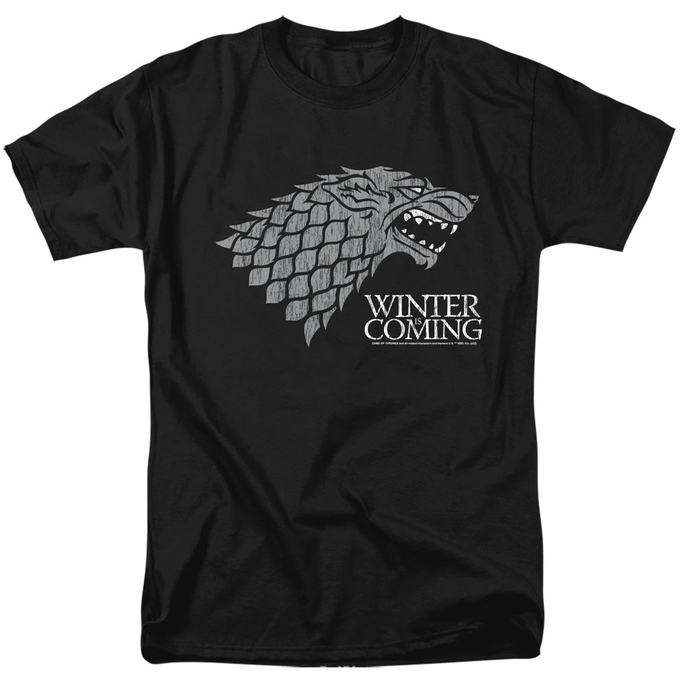 GAME OF THRONES STARTK WINTER IS COMING ON BLACK