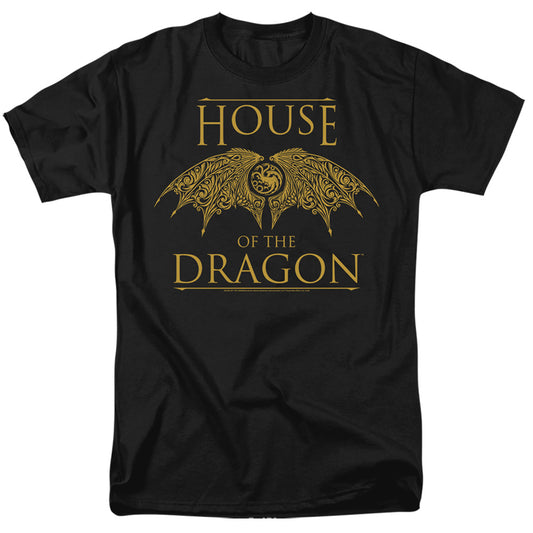 HOUSE OF THE DRAGON : DRAGON WINGS S\S ADULT 18\1 Black 2X