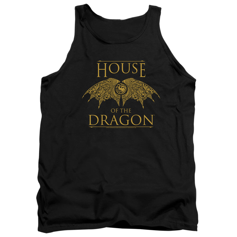 HOUSE OF THE DRAGON : DRAGON WINGS ADULT TANK Black 2X