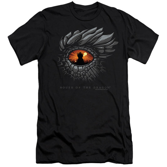 HOUSE OF THE DRAGON : EYE OF THE DRAGON  PREMIUM CANVAS ADULT SLIM FIT 30\1 Black 2X