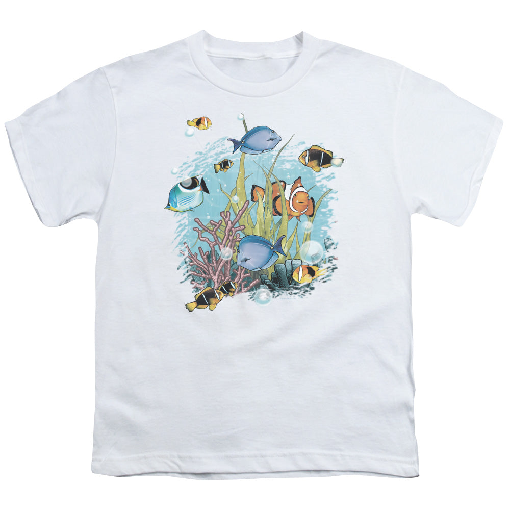 WILDLIFE : TROPICAL FISH S\S YOUTH 18\1 White XS