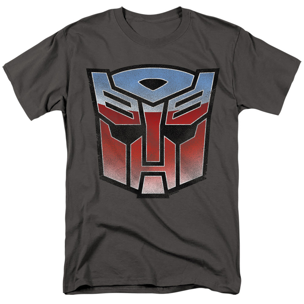 TRANSFORMERS : VINTAGE AUTOBOT LOGO S\S ADULT 18\1 Charcoal 2X