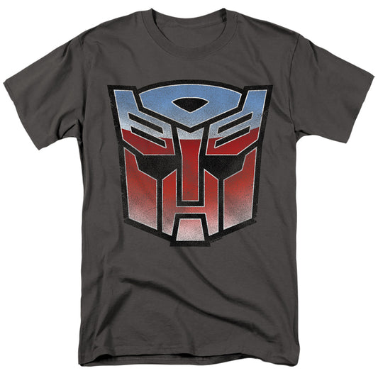 TRANSFORMERS : VINTAGE AUTOBOT LOGO S\S ADULT 18\1 Charcoal SM