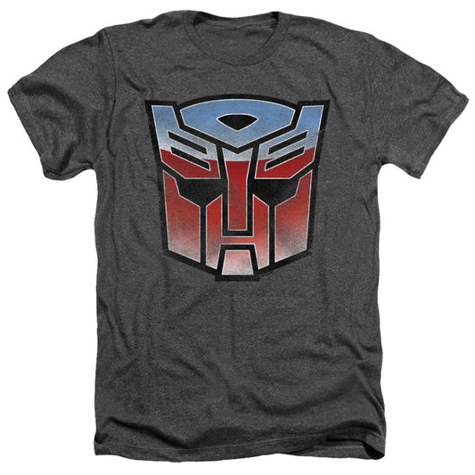 TRANSFORMERS : VINTAGE AUTOBOT LOGO ADULT HEATHER Charcoal MD