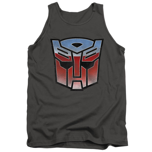 TRANSFORMERS : VINTAGE AUTOBOT LOGO ADULT TANK Charcoal MD