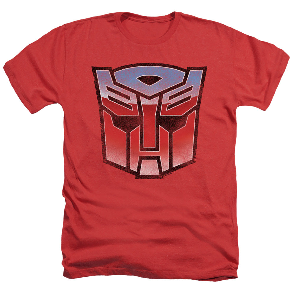 TRANSFORMERS : VINTAGE AUTOBOT LOGO ADULT HEATHER Red 2X