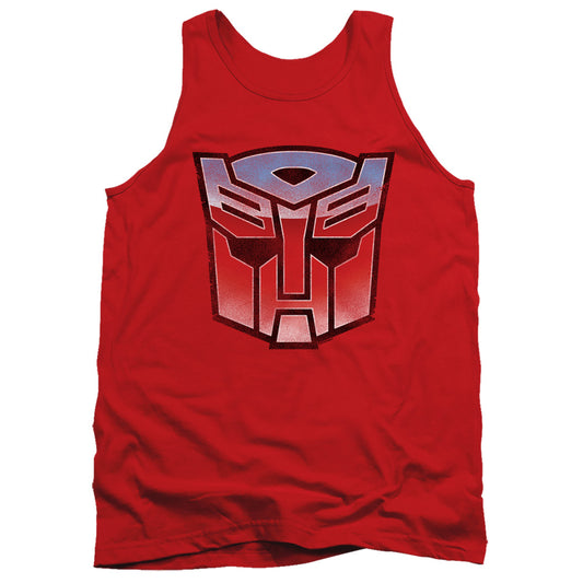 TRANSFORMERS : VINTAGE AUTOBOT LOGO ADULT TANK Red 2X