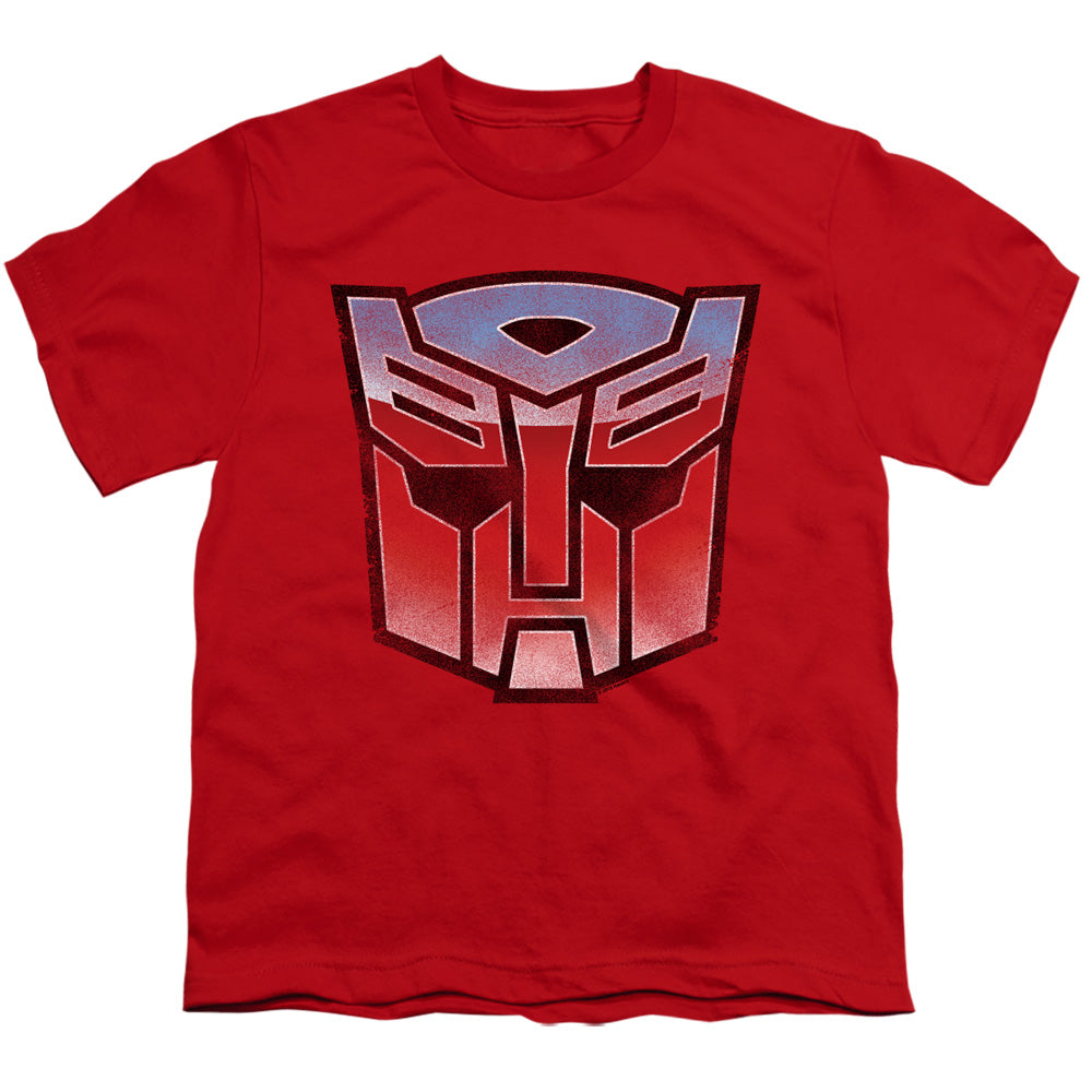 TRANSFORMERS : VINTAGE AUTOBOT LOGO S\S YOUTH 18\1 Red SM