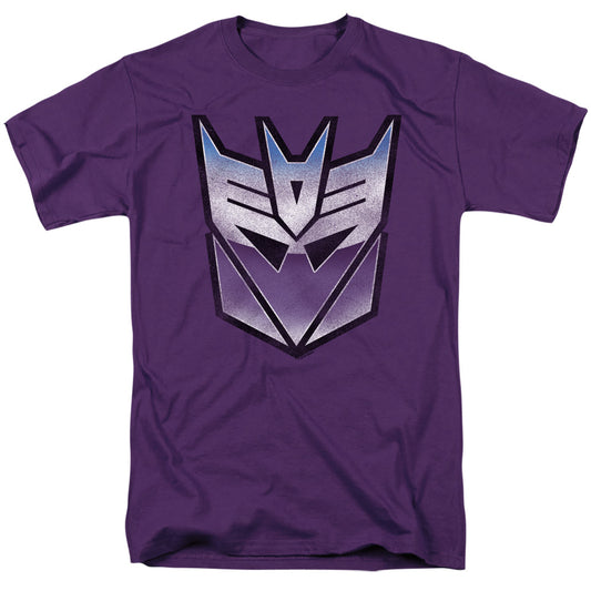 TRANSFORMERS : VINTAGE DECEPTICON LOGO S\S ADULT 18\1 Purple 2X