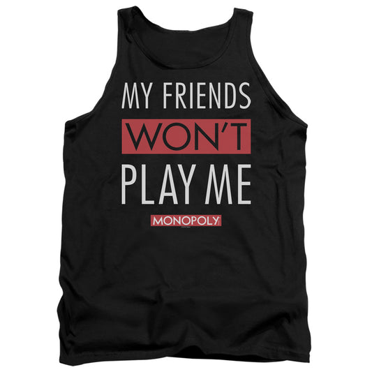 MONOPOLY : MY FRIENDS ADULT TANK Black 2X