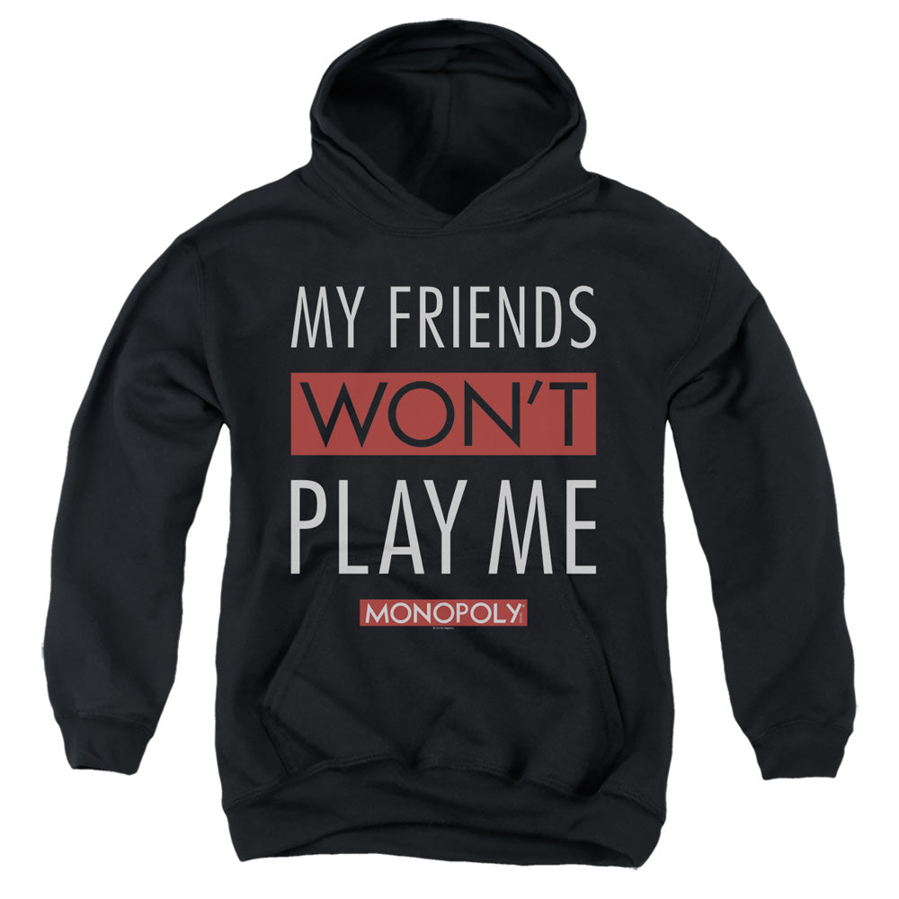 MONOPOLY : MY FRIENDS YOUTH PULL OVER HOODIE Black LG